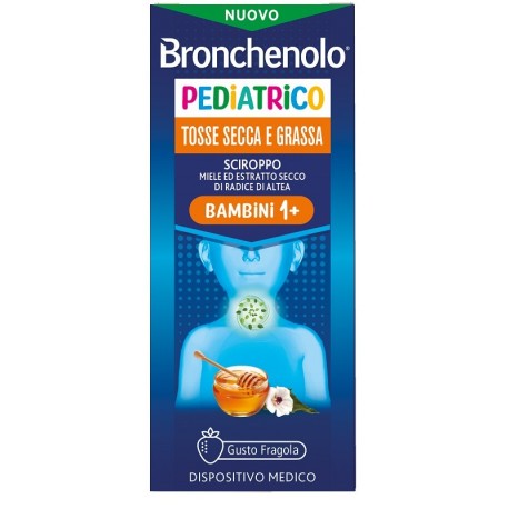 Bronchenolo Sciroppo Pediatrico per tosse secca e grassa nei bambini da 1 anno 120 ml