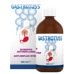 Flacone da 500 ml di sciroppo antireflusso Gastrotuss