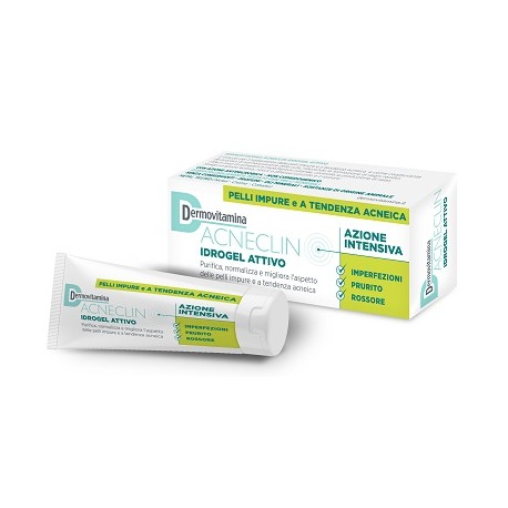 Pasquali Dermovitamina Acneclin Idrogel Attivo trattamento per pelli impure e acneiche 40 ml