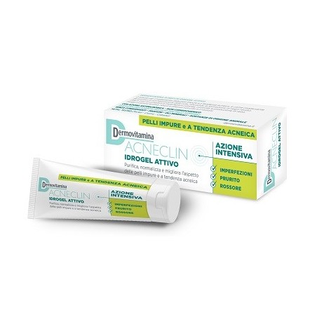 Pasquali Dermovitamina Acneclin Idrogel Attivo trattamento per pelli impure e acneiche 40 ml Pasquali Dermovitamina Acneclin Idrogel Attivo trattamento per pelli impure e acneiche 40 ml