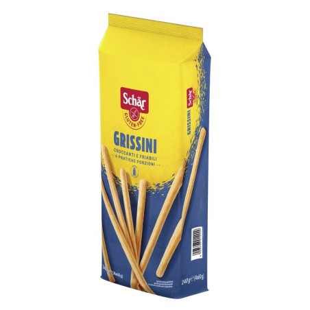 Dr. Schar Grissini dietetici senza glutine e lattosio 4 porzioni da 60 g Dr. Schar Grissini dietetici senza glutine e lattosio 4 porzioni da 60 g
