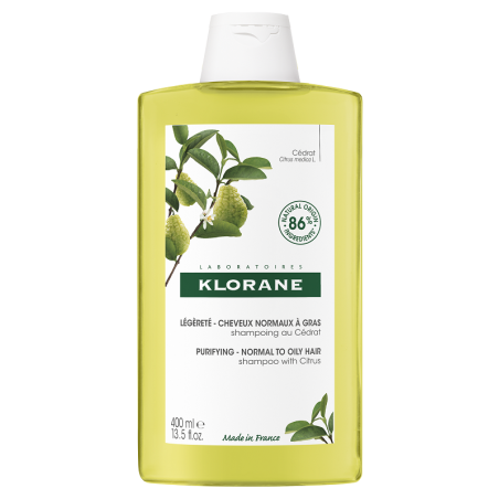 Klorane Shampoo purificante alla polpa di cedro per capelli leggeri 400 ml Klorane Shampoo purificante alla polpa di cedro per capelli leggeri 400 ml