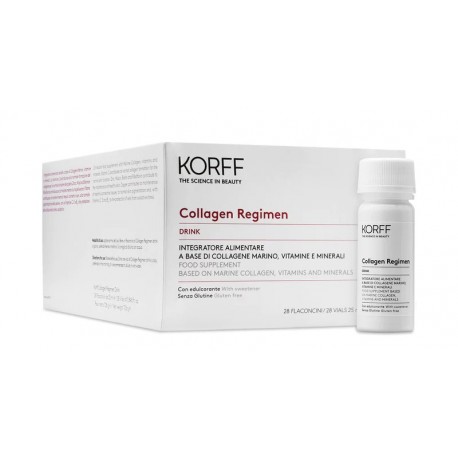 Korff Collagen Regimen Drink Integratore a base di collagene marino 28 flaconcini