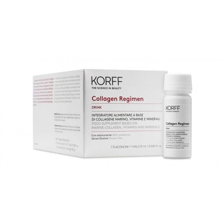Korff Collagen Regimen Drink Integratore a base di collagene marino 7 flaconcini