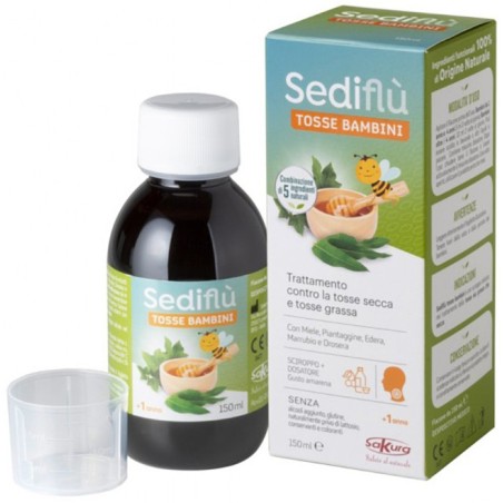 Sediflu Tosse Bambini sciroppo fluidificante del muco per tosse grassa 150 ml Sediflu Tosse Bambini sciroppo fluidificante del muco per tosse grassa 150 ml