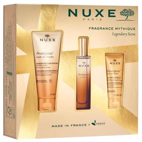 Nuxe Fragrance Mythique cofanetto Prodigieux Le Parfum 30 ml + olio doccia + crema