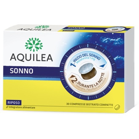 Uriach Aquilea Sonno integratore per un riposo rilassante 30 compresse Uriach Aquilea Sonno integratore per un riposo rilassante 30 compresse