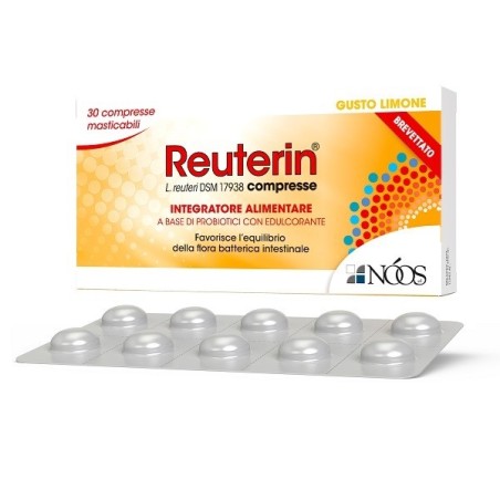 Noos Reuterin integratore con probiotici per benessere intestinale 30 compresse Noos Reuterin integratore con probiotici per benessere intestinale 30 compresse