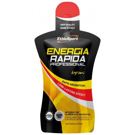 Ethicsport Energia Rapida Professional integratore per concentrazione gusto agrumi 50 ml