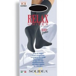 Solidea By Calzificio Pinelli Relax Unisex 140 Gambaletto Cotton Blu Scuro compressione 3 M