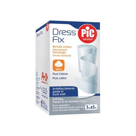 PIC Dress Fix benda in garza di cotone orlata universale 15 x 500 cm PIC Dress Fix benda in garza di cotone orlata universale 15 x 500 cm