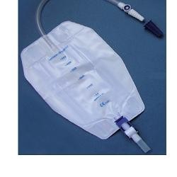 Teleflex Medical Sacca raccogli urina da gamba 3 camere comfort 500 ml tubo dritto 45 cm 8 pezzi