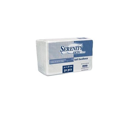 Serenity Skin Care Salviette TNT Soft Exellence soffici e delicate 30 x 38 cm 50 pezzi