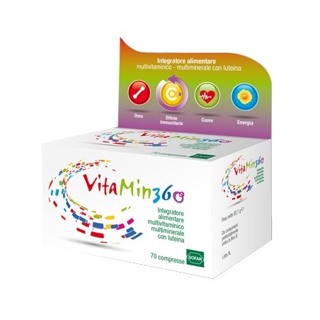 Sofar Vitamin 360 integratore multivitaminico multiminerale 70 compresse Sofar Vitamin 360 integratore multivitaminico multiminerale 70 compresse