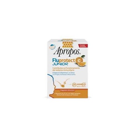 Apropos Fluprotect C Junior integratore per sistema immunitario gusto frutti di bosco 50 ml Apropos Fluprotect C Junior integratore per sistema immunitario gusto frutti di bosco 50 ml