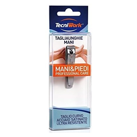 Tecniwork Tagliaunghie Mani in acciaio satinato resistente 1 pezzo Tecniwork Tagliaunghie Mani in acciaio satinato resistente 1 pezzo