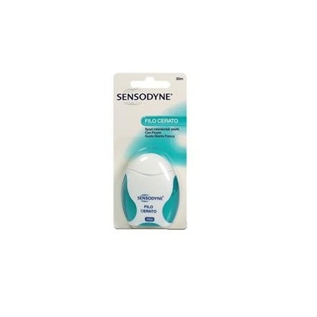Sensodyne Filo interdentale cerato morbido setoso menta fresca 30 m Sensodyne Filo interdentale cerato morbido setoso menta fresca 30 m
