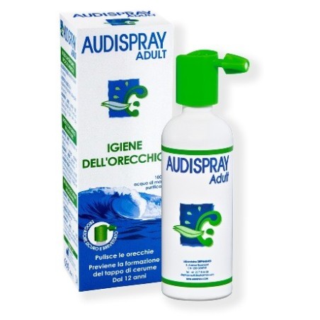 Audispray Adult 50 ml - Spray per la Rimozione del Cerume Quotidiana Audispray Adult 50 ml - Spray per la Rimozione del Cerume Quotidiana
