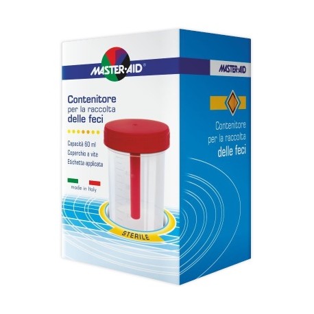 Master Aid Contenitore per la raccolta delle feci con cucchiaino 60 ml