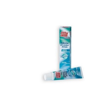 Fittydent Plus pasta adesiva con clorofilla per protesi dentali mobili 40 ml Fittydent Plus pasta adesiva con clorofilla per protesi dentali mobili 40 ml