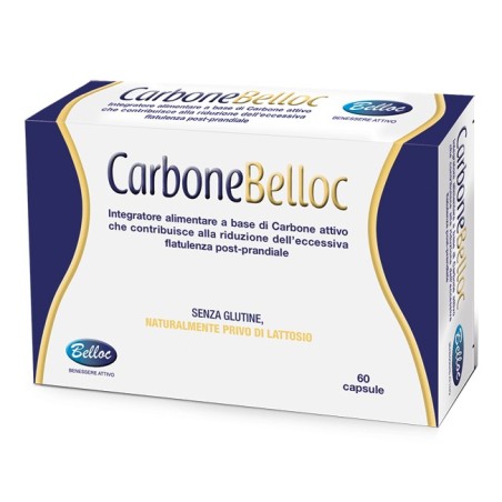 Pasquali Carbone Belloc integratore per riduzione dell'eccessiva flatulenza 60 capsule Pasquali Carbone Belloc integratore per riduzione dell'eccessiva flatulenza 60 capsule