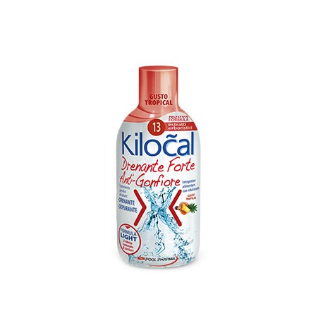 Kilocal Drenante Forte integratore anti gonfiore drenante gusto tropical 500 ml