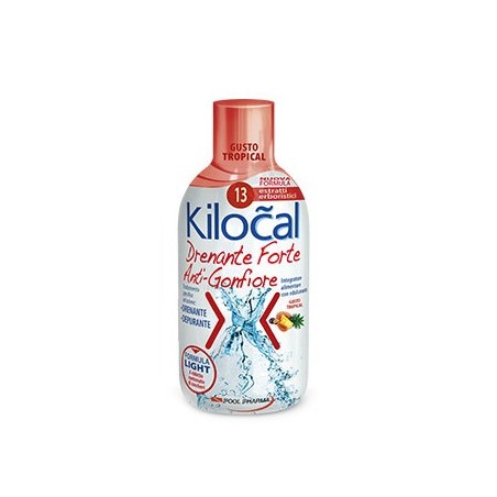 Kilocal Drenante Forte integratore anti gonfiore drenante gusto tropical 500 ml Kilocal Drenante Forte integratore anti gonfiore drenante gusto tropical 500 ml