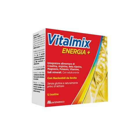 Vitalmix Energia + integratore ricostituente contro la stanchezza 12 bustine
