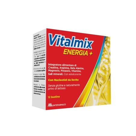 Vitalmix Energia + integratore ricostituente contro la stanchezza 12 bustine Vitalmix Energia + integratore ricostituente contro la stanchezza 12 bustine