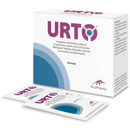Arcapharma Urto integratore per funzionalità della prostata e delle basse vie urinarie 20 bustine Arcapharma Urto integratore per funzionalità della prostata e delle basse vie urinarie 20 bustine