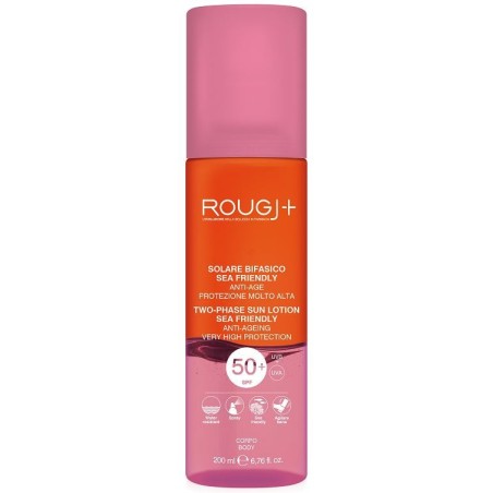 Rougj Solare bifasico sea friendly SPF50+ anti-età 200 ml Rougj Solare bifasico sea friendly SPF50+ anti-età 200 ml