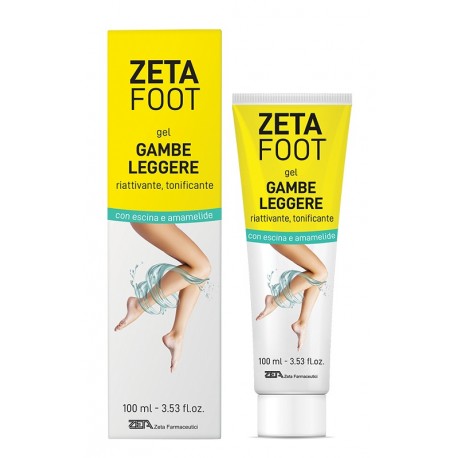 Zetafoot Gel Gambe Leggere riattivante e tonificante per microcircolo 100 ml