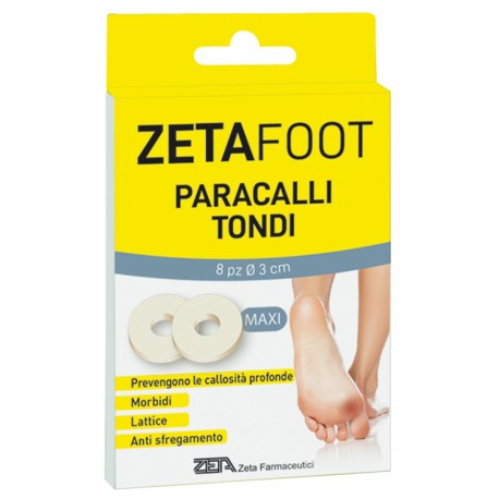 Zetafoot Paracalli tondi protettivi in lattice morbidi grandi 8 pezzi