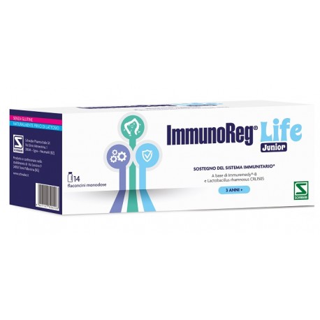 ImmunoReg Life Junior Integratore per Sostegno del Sistema immunitario 14 flaconcini