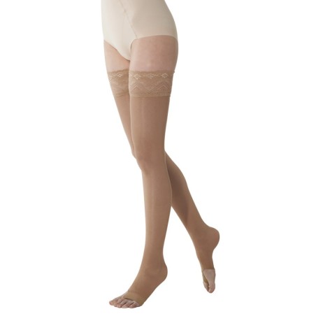 Marilyn Open Toe 70 calza autoreggente punta aperta infradito camel taglia 2M Marilyn Open Toe 70 calza autoreggente punta aperta infradito camel taglia 2M