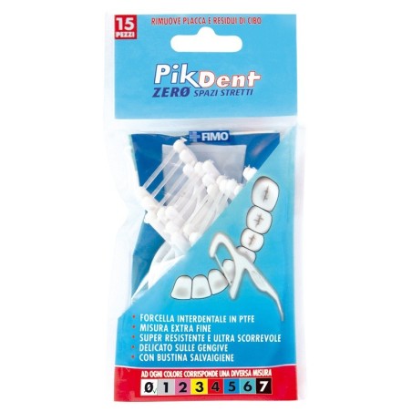 Pikdent Zero Spazi Stretti 15 Forcelle Interdentali per spazi interdentali stretti Pikdent Zero Spazi Stretti 15 Forcelle Interdentali per spazi interdentali stretti