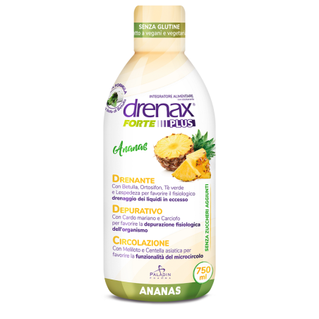 Drenax Forte Plus Esotico con estratto d'ananas drenante depurativo 750 ml Drenax Forte Plus Esotico con estratto d'ananas drenante depurativo 750 ml