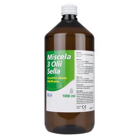 Sella Miscela 3 olii preparato lassativo oleoso lubrificante 1 litro Sella Miscela 3 olii preparato lassativo oleoso lubrificante 1 litro