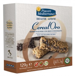 Piaceri Mediterranei CerealOro Barretta di riso con mais e cioccolato senza glutine 129 g
