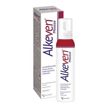 Alkeven Mousse schiuma topica per gambe stanche pesanti affaticate 150 ml Alkeven Mousse schiuma topica per gambe stanche pesanti affaticate 150 ml