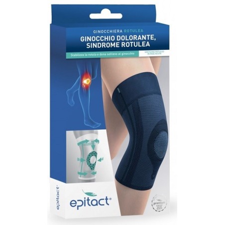 Qualifarma Epitact Ginocchiera Rotulea per dolore e infiammazione del ginocchio taglia 3 Qualifarma Epitact Ginocchiera Rotulea per dolore e infiammazione del ginocchio taglia 3