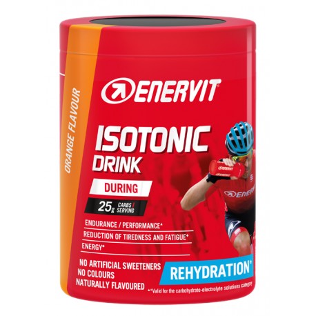 Enervit Sport Isotonic Drink bevanda carboidrati e sali minerali gusto arancia 420 g