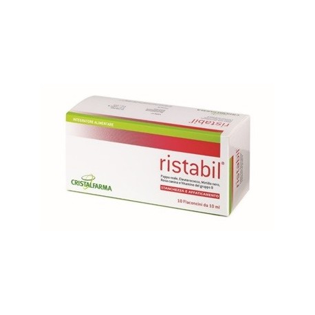 Ristabil 10 Flaconcini Ricostituenti con Vitamine ed Estratti Vegetali