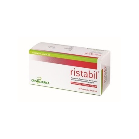 Ristabil 10 Flaconcini Ricostituenti con Vitamine ed Estratti Vegetali