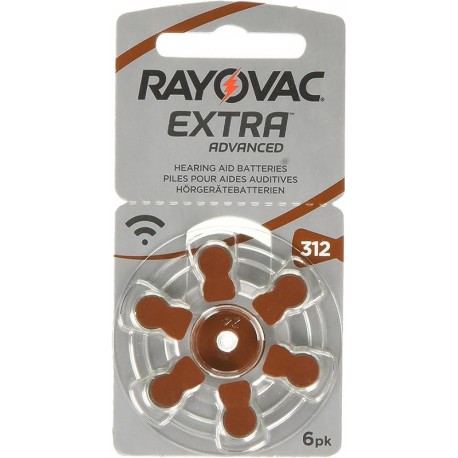 Rayovac Extra Advanced Batteria Modello 10 per amplificatore acustico 6 pezzi