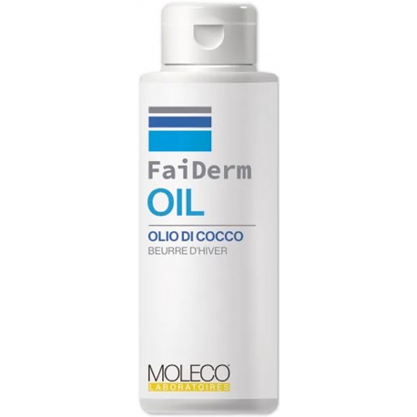 Moleco Laboratoires S Faiderm Oil olio di cocco bio 100% grado food farmaceutico 100 ml