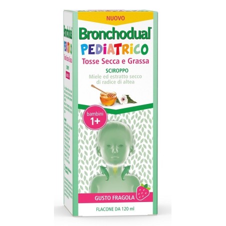 Bronchodual Pediatrico Sciroppo pediatrico per tosse secca e grassa 120 ml Bronchodual Pediatrico Sciroppo pediatrico per tosse secca e grassa 120 ml