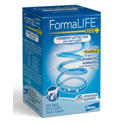 Formalife fermenti lattici vivi per cani/gatti 30compresse appetibili