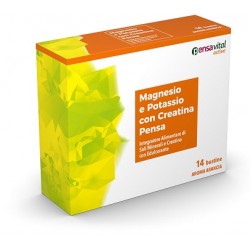 Magnesio e Potassio con Creatina Pensa integratore 14 bustine gusto arancia