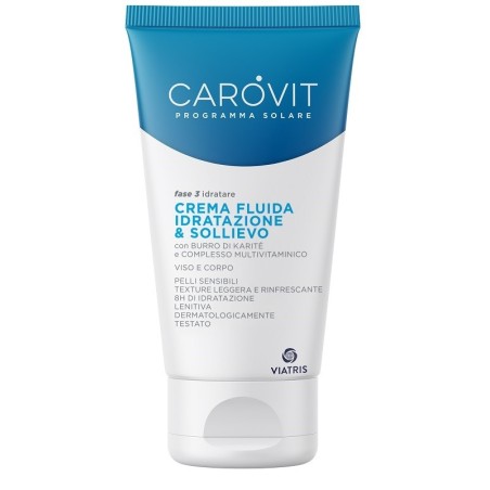 Carovit Crema Fluida Idratazione & Sollievo texture leggera protettiva 150 ml Carovit Crema Fluida Idratazione & Sollievo texture leggera protettiva 150 ml